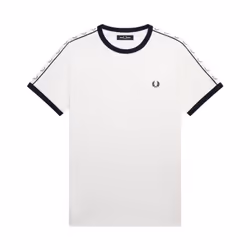 T-shirt à bordures contrastantes avec bande Fred Perry