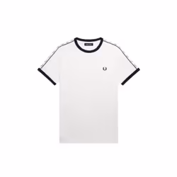 T-shirt à bordures contrastantes avec bande Fred Perry
