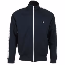 Veste sportswear FRED PERRY Taped Track Jacket - Homme - Carbon blue - Bleu