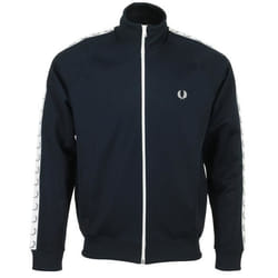 Veste sportswear FRED PERRY Taped Track Jacket - Homme - Carbon blue - Bleu