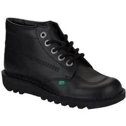 Bottines - Kickers - Kick Hi - Cuir - Noir - Talon bas (1 à 4 cm)