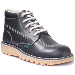 Bottines en cuir à lacets pour hommes - Kickers - Kick Hi M - Marine - Cuir - Tige haute