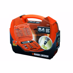 Tournevis sans fil BLACK & DECKER A7071; 6 V + 54 psc. kit d'accessoires