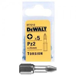 Peu de tournevis DeWalt DT7212; PZ2; 5 unités