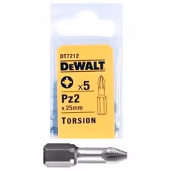 Peu de tournevis DeWalt DT7212; PZ2; 5 unités