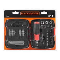 Ensemble d'outils Black & Decker A7175-XJ; 43 unités