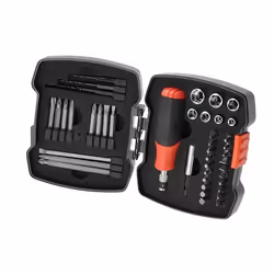 Ensemble d'outils Black & Decker A7175-XJ; 43 unités
