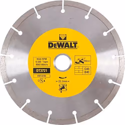 Disque à tronçonner diamanté DeWalt DT3721-QZ; 180 mm