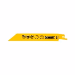 DeWALT DT2385-QZ, Lames de scie sauteuse, Métal, Acier fin au carbone, Jaune, 15,2 cm, 1,1 mm