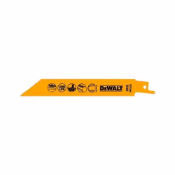 DeWALT DT2346-QZ, Lames de scie sauteuse, Acier fin au carbone, Jaune, 15,2 cm, 1,4 mm, 5 pièce(s)