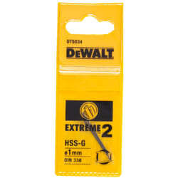 Foret en métal DeWalt Extreme2 HSS-G, DIN 338; 1x34 mm; 2 unités