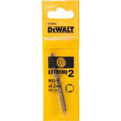 Foret en métal DeWalt HSS-Co, DIN 338; 4,2x75 mm