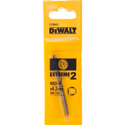 Foret en métal DeWalt HSS-Co, DIN 338; 4,2x75 mm