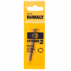 Foret en métal DeWalt Extreme2, DIN 338; 4,5x80 mm