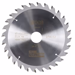 Lame de scie DeWalt; 190x2,6x30,0 mm; Z28; 10°