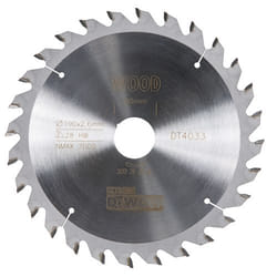 Lame de scie DeWalt; 190x2,6x30,0 mm; Z28; 10°