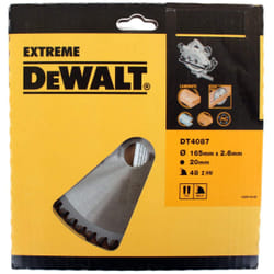 Lame de scie DeWalt; 165x2,6x20,0 mm; Z48; -5°