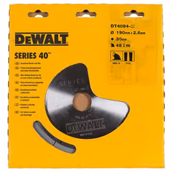 Lame de scie DeWalt; 190x2,6x30,0 mm; Z48; -5°