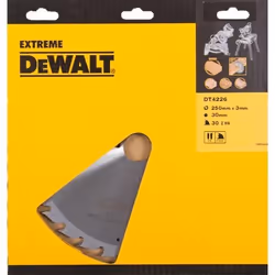 Lame de scie DeWalt DT4226-QZ; 250x3x30 mm; Z30; 20°