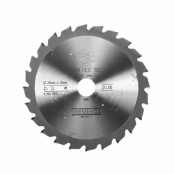 Lame de scie DeWalt; 216x2,6x30,0 mm; Z24; -5°