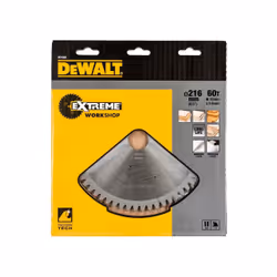 Lame de scie DeWalt; 216x30,0 mm; Z60; -5°