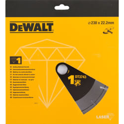 Disque à tronçonner diamanté DeWalt; 230 mm