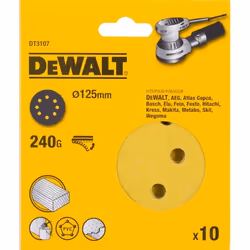 Papier de sable DeWalt DT3107-QZ; K240; 125 mm; 10 unités