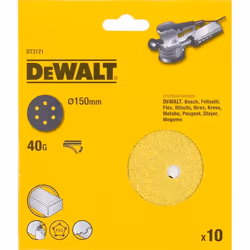 Papier de sable DeWalt DT3128-QZ; 150 mm; K320; 10 unités