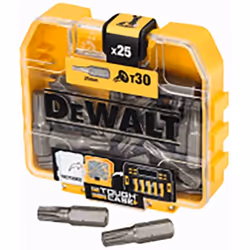 Le jeu de 31 embouts DEWALT FLEXTORQ TM a été conçu pour le stockage sécurisé des jeux dembouts Et accessoires. Le petit Toug ...
