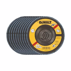 DeWALT DT3256-QZ, Disque abrasif, Métal, Gris, Rond, 11,5 cm, 10 pièce(s)