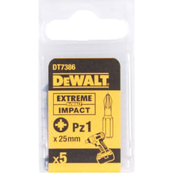 Peu de tournevis DeWalt; PZ1; 5 unités
