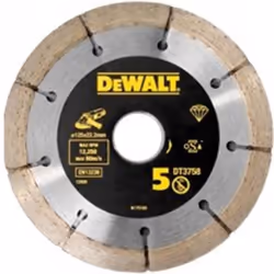 Disque à tronçonner diamanté DeWalt DT3758; Ø125