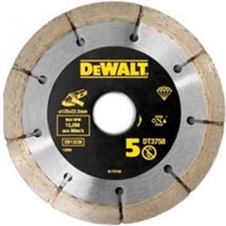 Disque à tronçonner diamanté DeWalt DT3758; Ø125