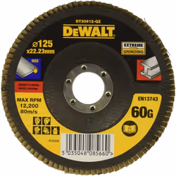 Meule-éventail DeWalt DT30612-QZ; 125 mm; P60