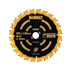 Lame de scie DeWalt; 165x1,65x20,0 mm; Z24; 18°