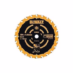 Lame de scie circulaire ø184x16mm 24 dents DEWALT DT10302-QZ