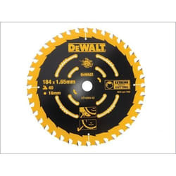 Lame de scie DeWalt; 184x1,65x16,0 mm; Z40; 20°