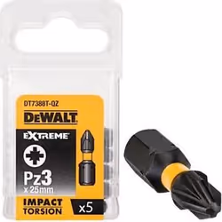 Buse à impact DeWalt DT7388T-QZ; PZ3; 25 mm; 5 unités