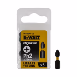 Peu de tournevis DeWalt DT7994T-QZ; PH2; 5 unités