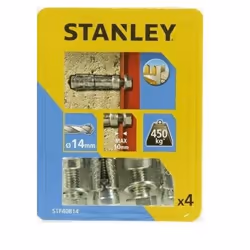 Vis d'ancrage Stanley STF40814-XJ; 14x50 mm; 4  unités