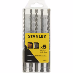 Jeu de forets à béton Stanley STA85050-XJ; SDS, 5-8 mm; 5 unités