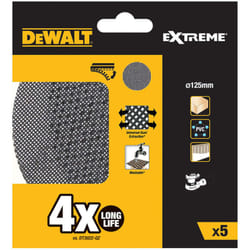 Dewalt - S.of. pack 5 grilles a poncer ø125mm grain : 60 pour ponceuses rotoorbitales dtm8560-qz