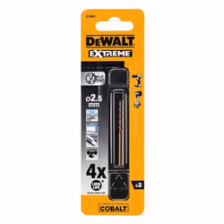 DeWALT DT4901-QZ, Perceuse, Foret hélicoïdal, Rotation vers la droite, 2,5 mm, 57 mm, Bronze, Fonte, Métal, Acier inoxydable, ...
