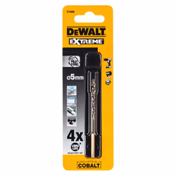 DeWALT DT4906-QZ, Perceuse, Foret hélicoïdal, Rotation vers la droite, 5 mm, 86 mm, Bronze, Fonte, Métal, Acier inoxydable, A ...
