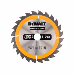 Scie circulaire DeWalt DT1930-QZ; 152x20 mm; T24