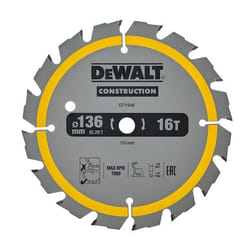 Scie circulaire DeWalt DT1946-QZ; 136x10 mm; Z16