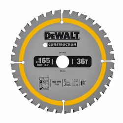 Scie circulaire DeWalt DT1950-QZ; 165x20 mm; Z36