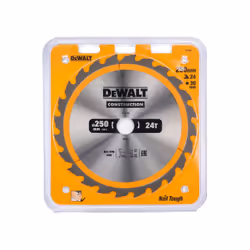 Lame de scie DeWalt; 250x3x30,0 mm; Z24; 10°