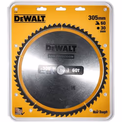 Lame de scie DeWalt DT1960; 305x30 mm; 60T