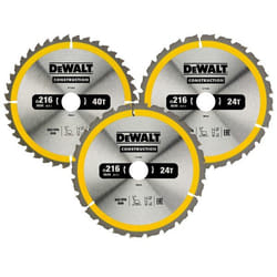 DeWALT DT1962-QZ lame de scie circulaire 21,6 cm 3 pièce(s)